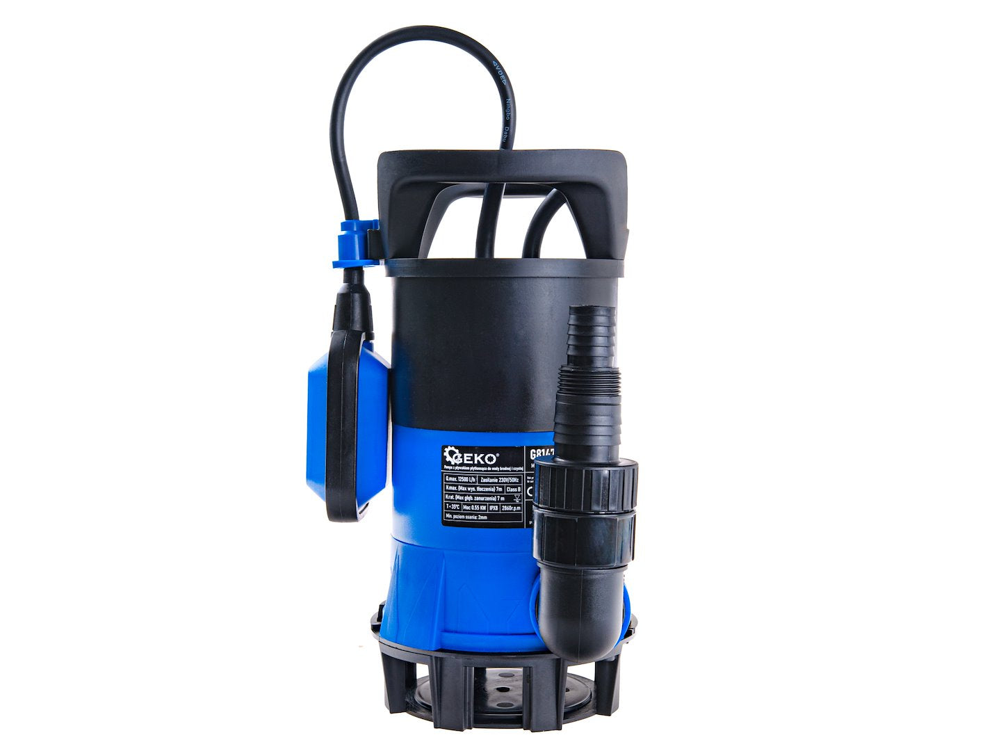 Pompa submersibila 3 in 1 cu plutitor, 550 W, 12500 l / h, Geko G81475