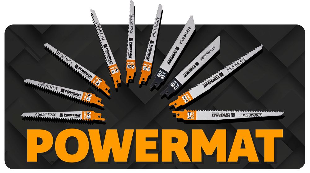 Set lame pentru fierastrau sabie PM-ZBDP10T, 10 bucati, Powermat PM1373