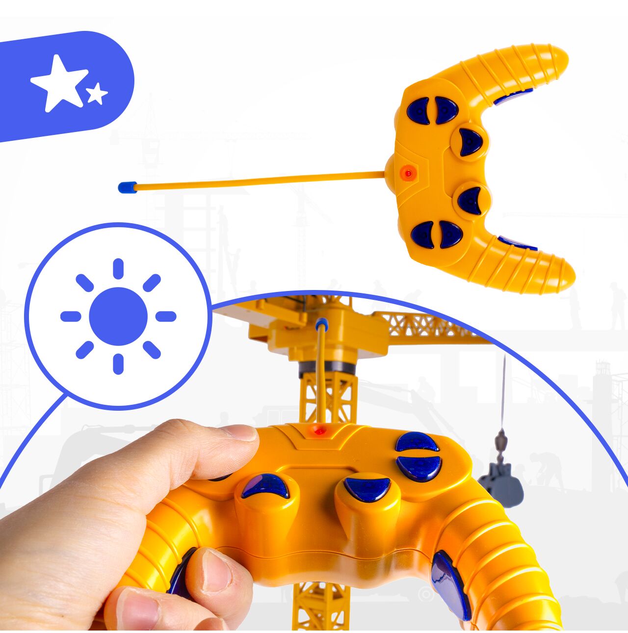 Macara gicantica cu telecomanda RC USB, 128 cm, MalPlay 113722