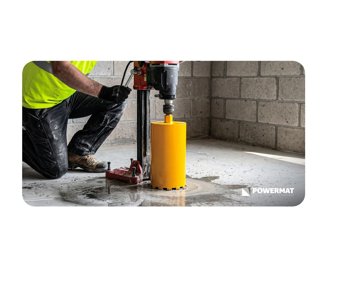 Carota diamantata pentru beton PM-DWK-254x450M, 1 1 / 4", 254 mm, Powermat PM1565
