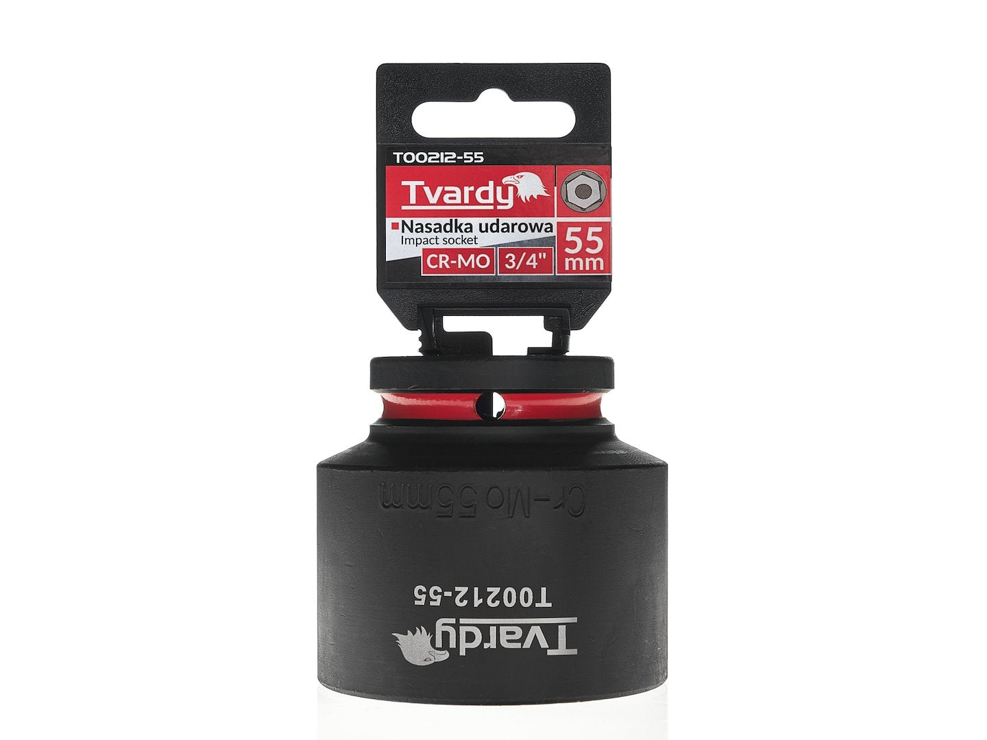 Cheie tubulara de impact in 6 puncte 3 / 4", 55 mm, Cr-Mo, Tvardy T00212-55