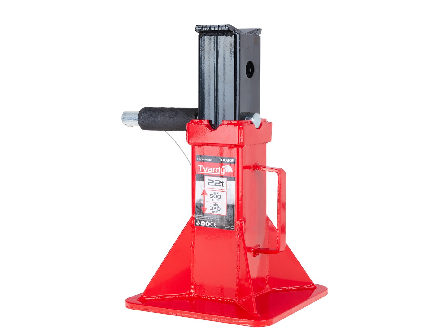 Suport ranforsat cu blocare, 22 T, 330-500 mm, Tvardy T00305