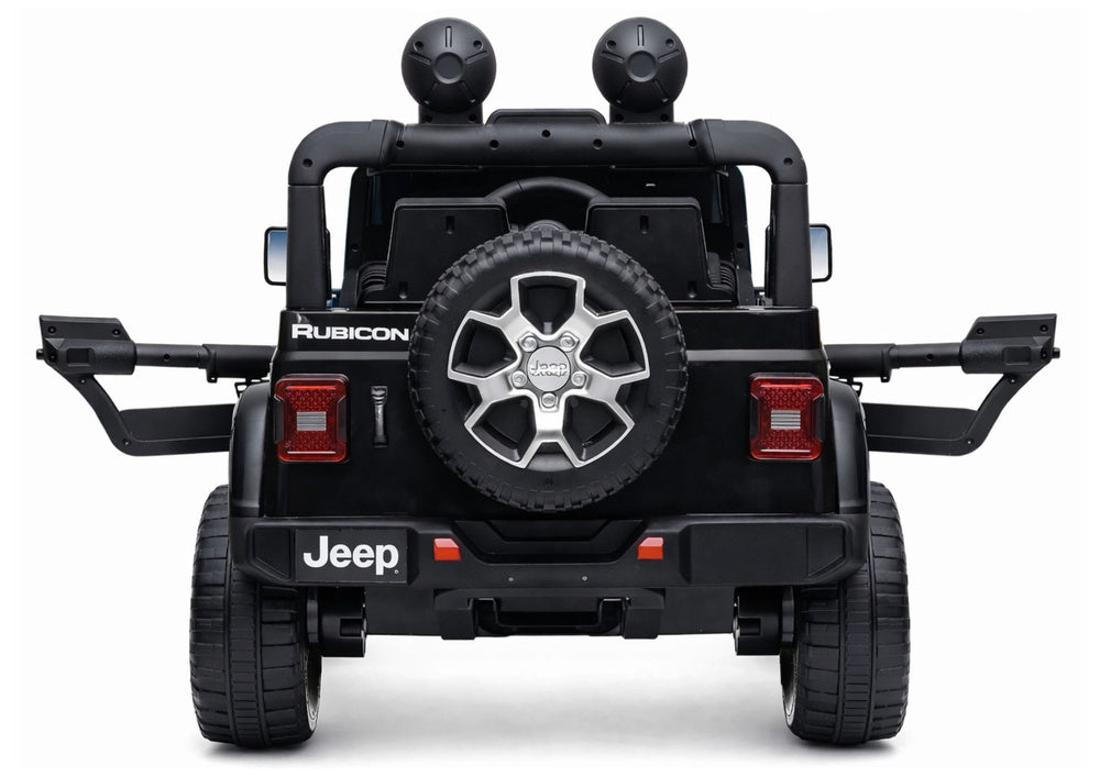 Masinuta electrica pentru copii Jeep Wrangler Rubicon, 124 x 71 x 74 cm, negru, Lean 5953