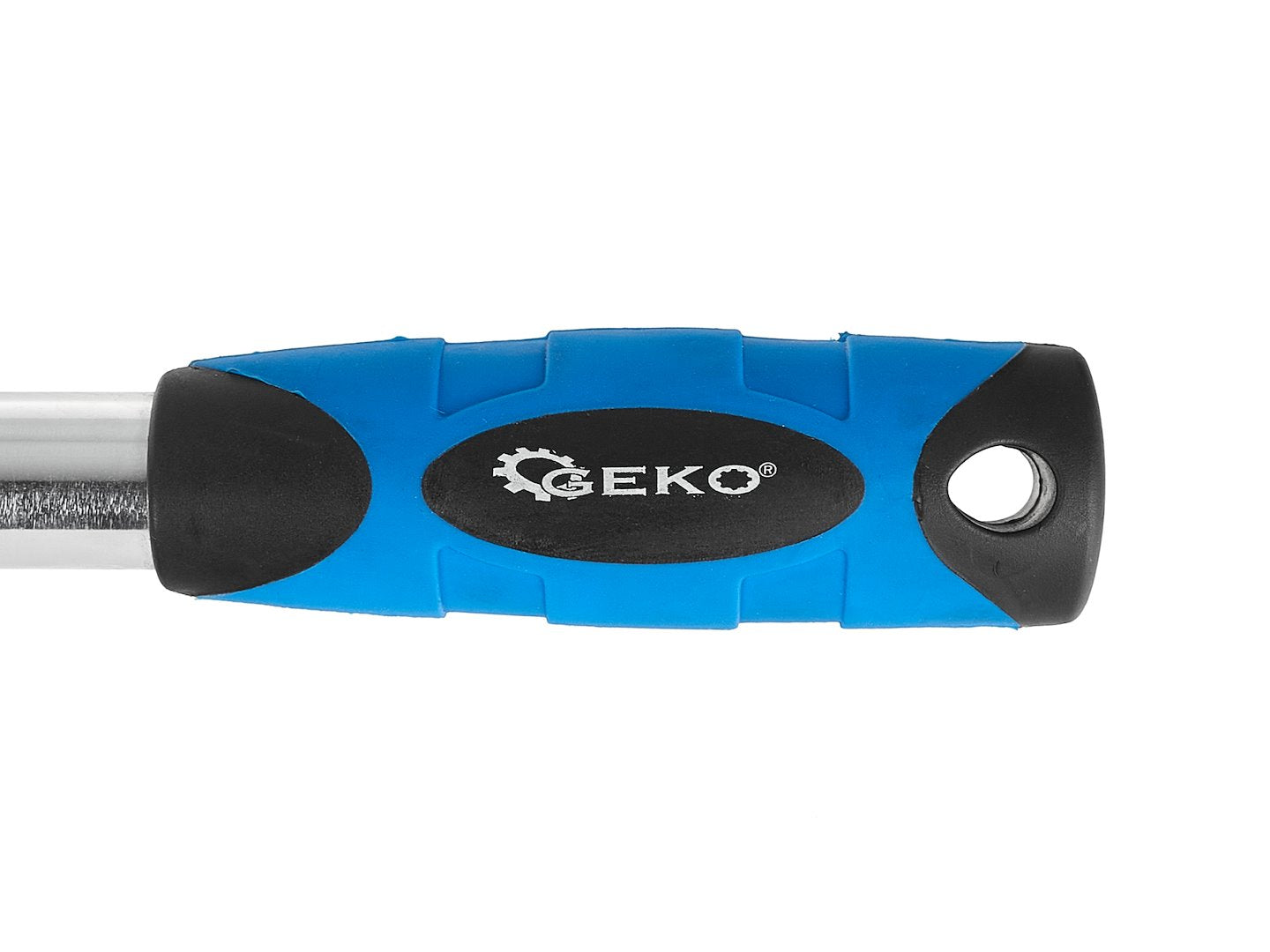 Cheie cu clichet cu cap flexibil si maner telescopic, 1 / 2", 370-510 mm, 72 T, Cr-V, Geko G10127