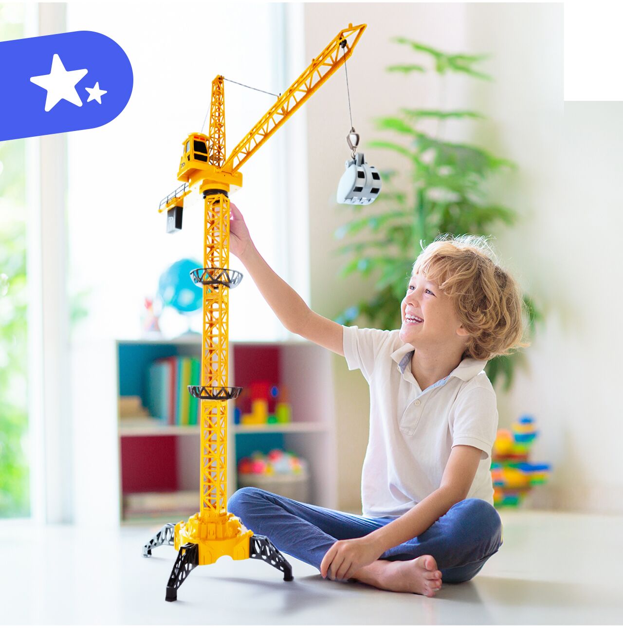 Macara gicantica cu telecomanda RC USB, 128 cm, MalPlay 113722