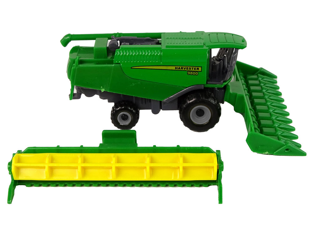 Combina agricola de jucarie, verde/ galben, 9 x 4 x 4 cm, Lean 14828