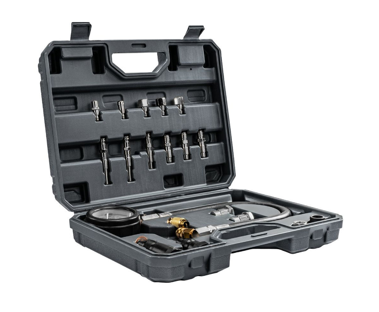 Kit manometru compresie motoare diesel PM-MCSD-19T, 19 piese, Powermat PM1523