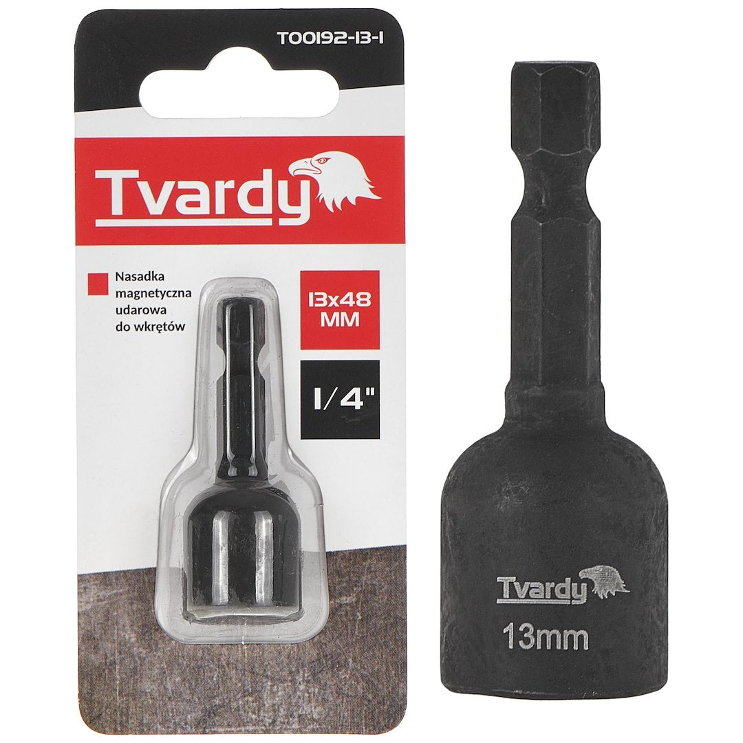 Adaptor de impact 1 / 4", 13 mm x 48 mm, Tvardy T00192-13-1