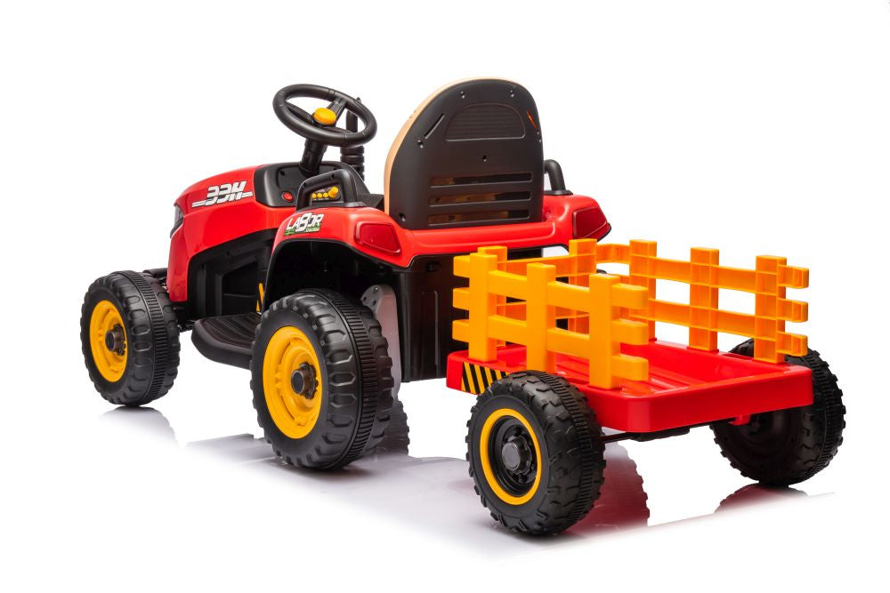 Tractoras electric cu baterie BBH-030, rosu, Lean 19779