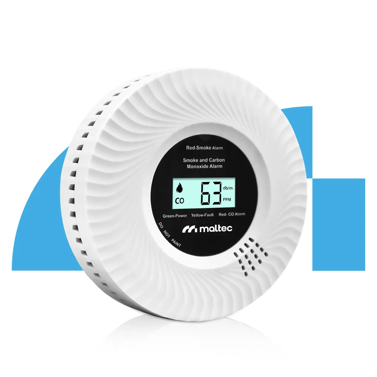 Detector 2 in 1 monoxid de caron si fum SafeSensor5000, afisaj LCD, MalTec 113561