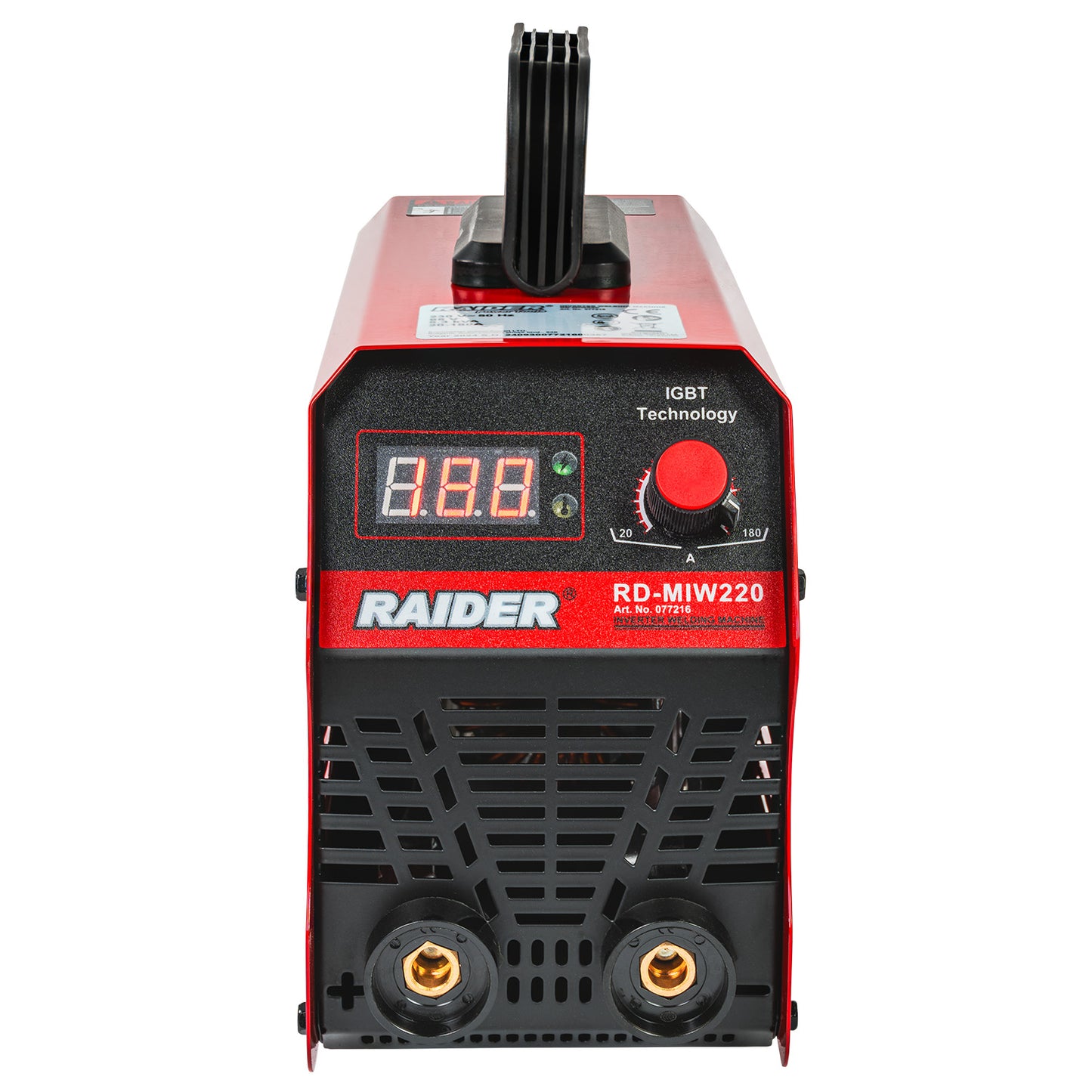 Aparat de sudura tip invertor RD-MIW220, 180A, Raider 077216