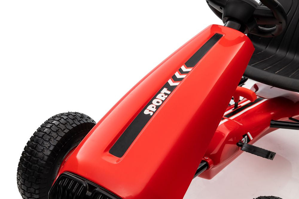 Kart cu pedale G208, rosu, Lean 11908