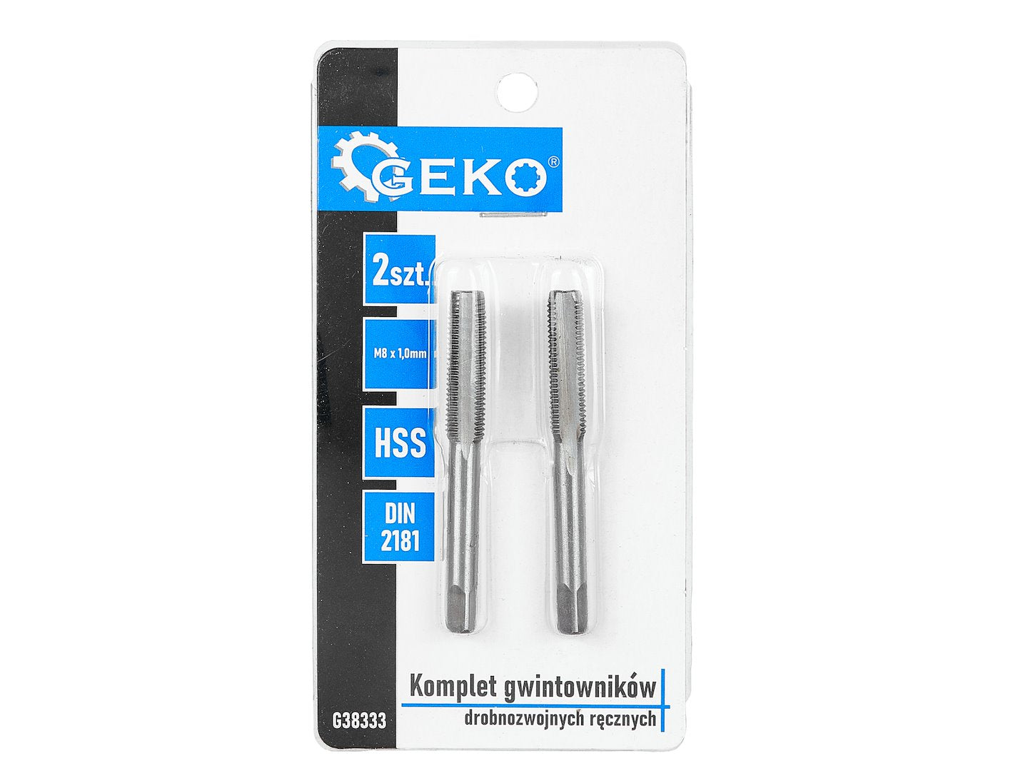 Set tarozi pentru filetare manuala, M8 x 1,0 mm, 2 bucati, Geko G38333