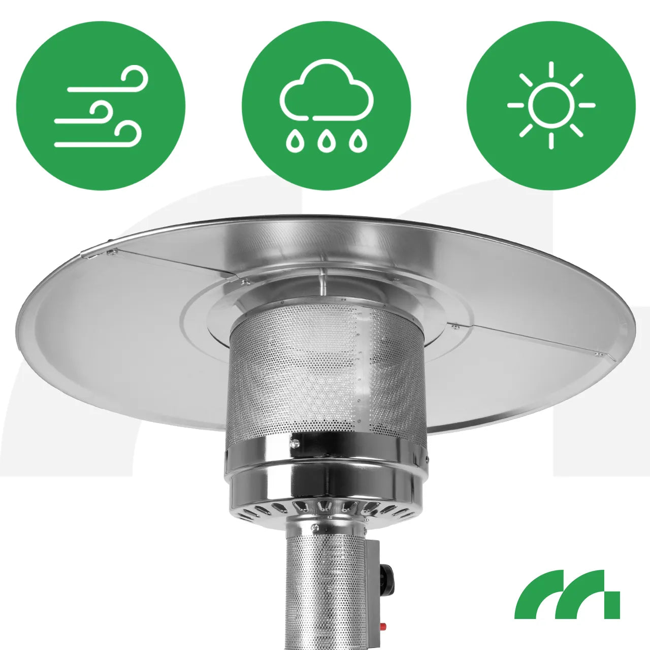 Incalzitor de terasa pe gaz Zone GH155, 13 kW, suprafata de incalzire 20m², MalTec 112706