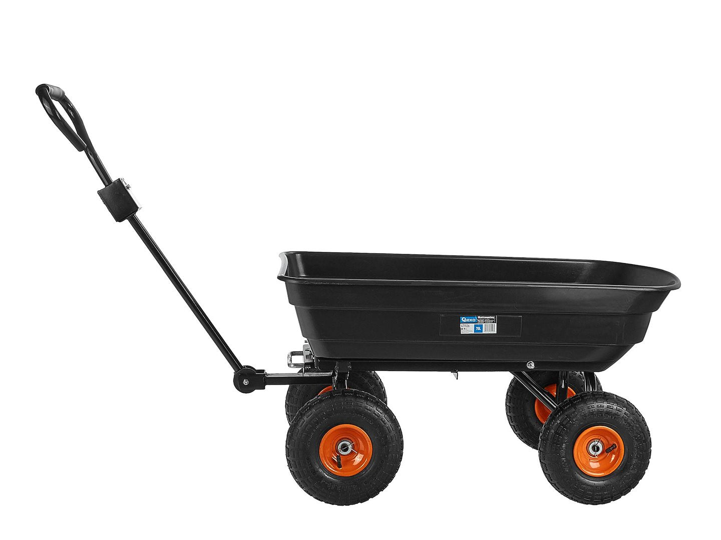 Carucior de transport pentru gradina, 75 l, Geko G71126