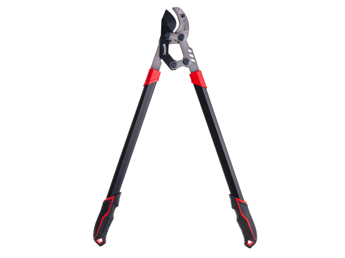 Foarfeca de gradina cu lama tip nicovala cu angrenaj, 790 mm, 65 Mn, PTFE, Tvardy T07418