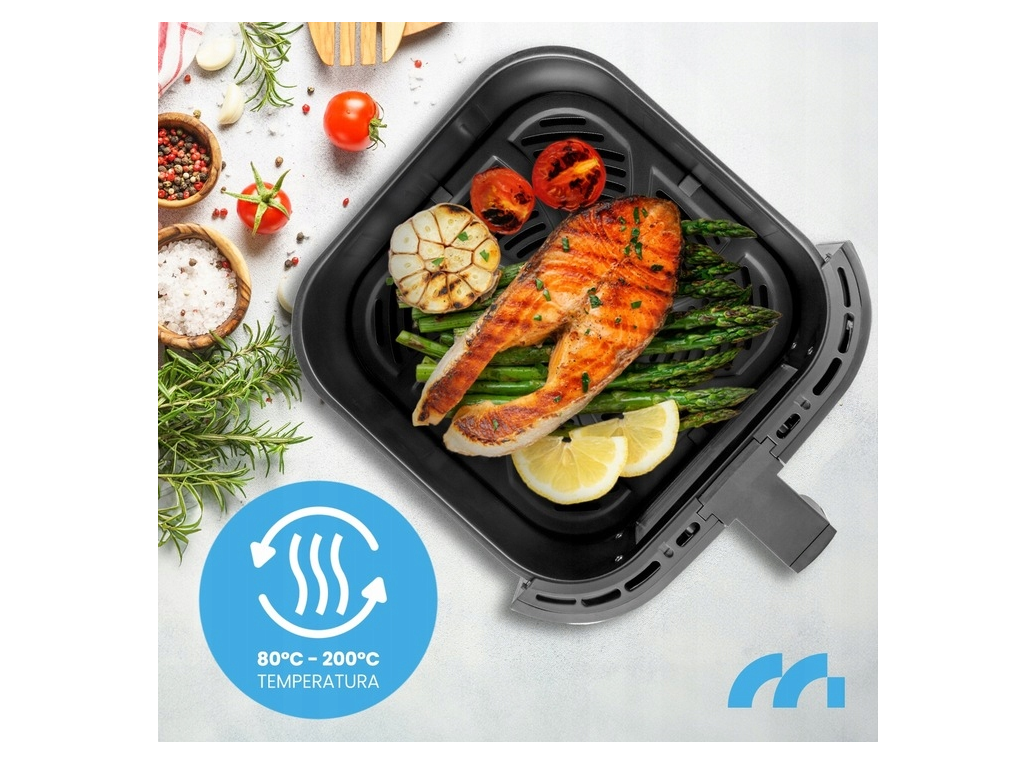 Friteuza cu aer cald 1800 W, capacitate 9 l, MalTec 112096