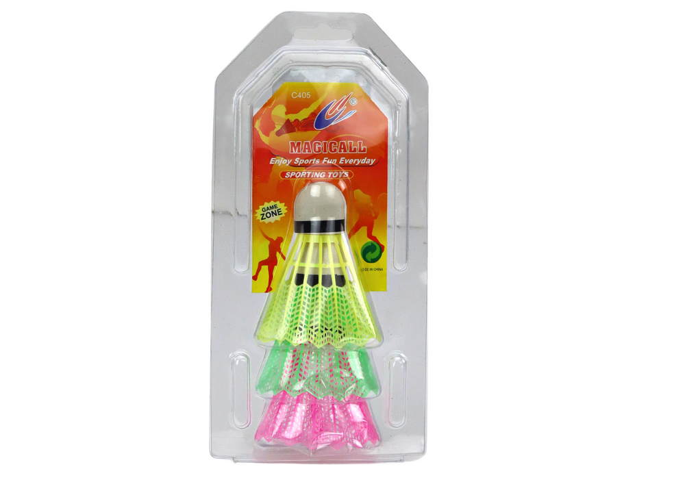 Set 3 fluturasi badminton, multicolor, Lean 17510