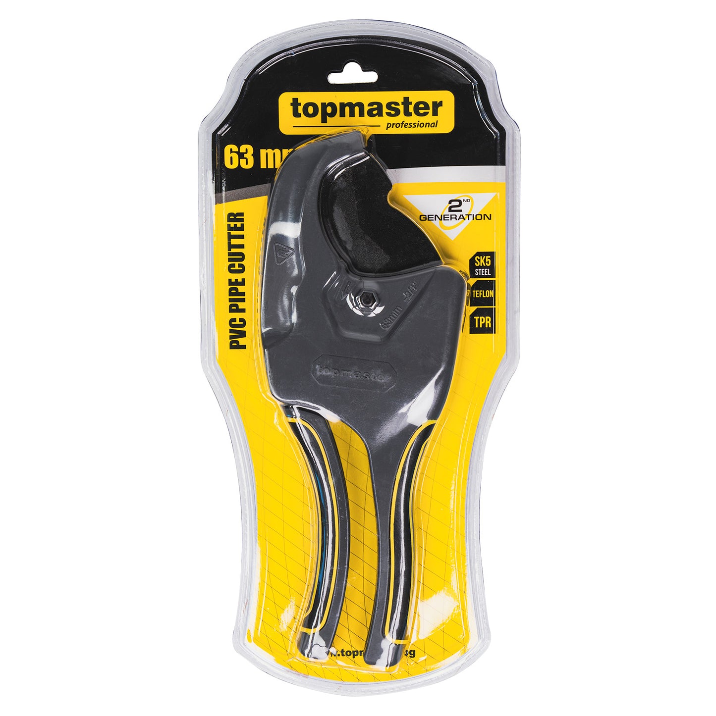 Foarfeca pentru taiere tevi PPR / PVC, 63 mm, Topmaster 371005