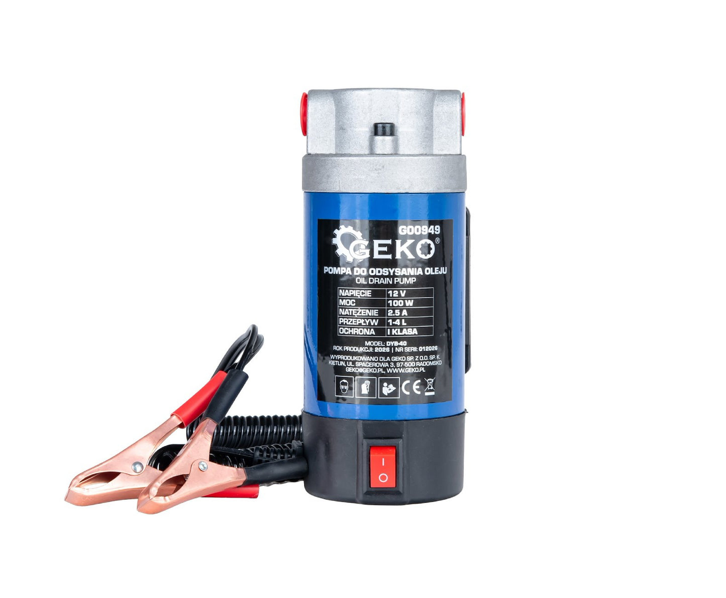 Pompa extractie ulei, 12 V, Geko G00949