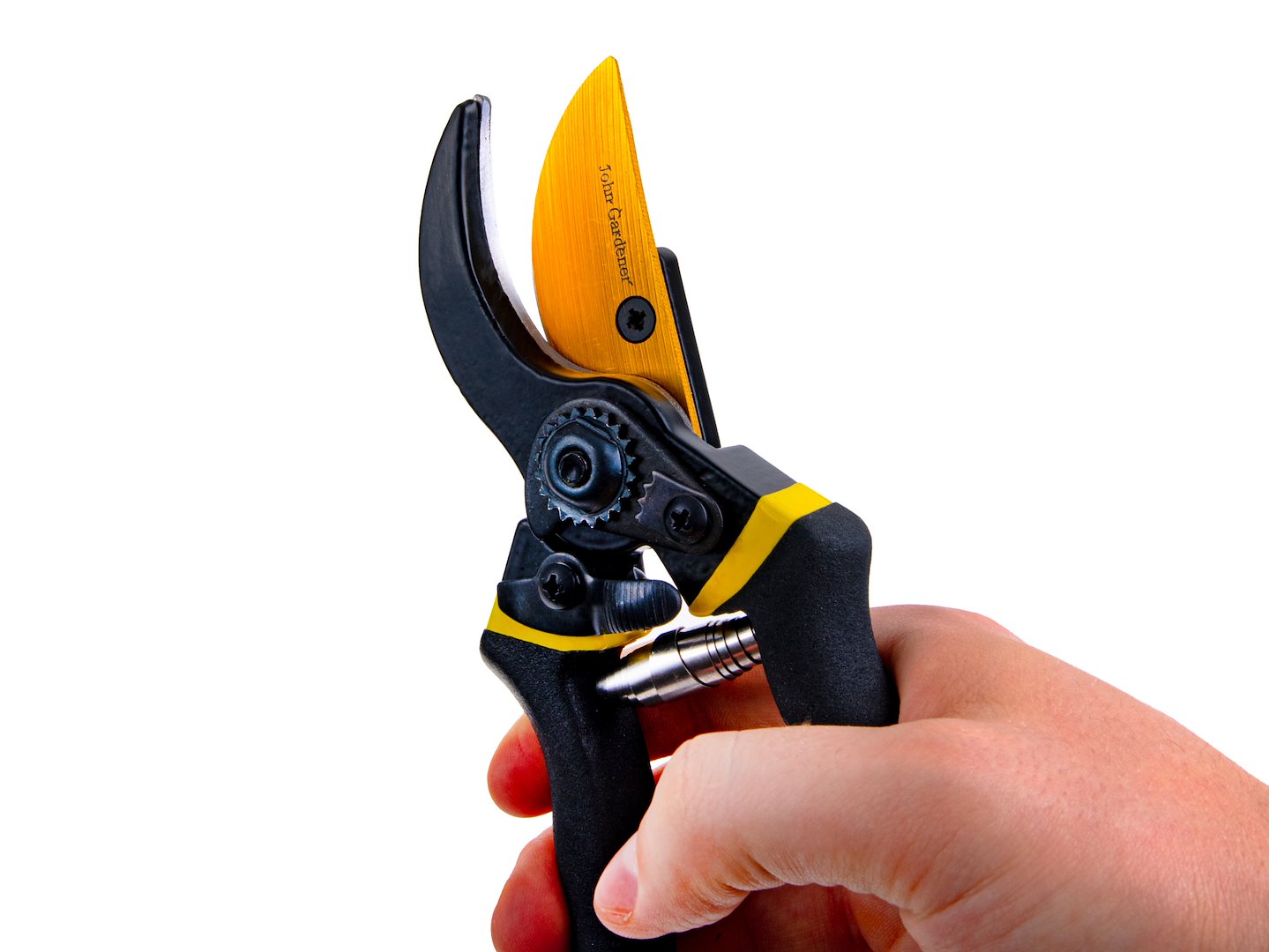 Foarfeca de gradina cu lama bypass, 210 mm, 65 Mn, maner antialunecare, Geko G72007