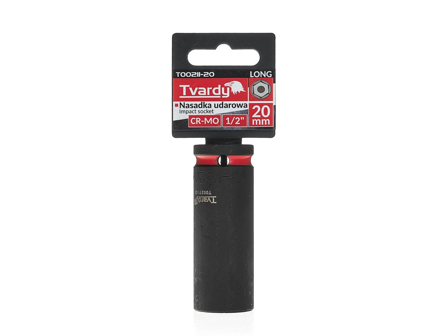 Cheie tubulara de impact in 6 puncte 1 / 2", 20 mm, Cr-Mo, Tvardy T00211-20