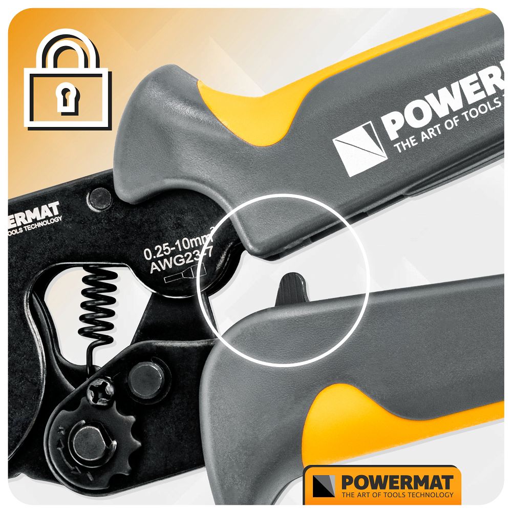 Set cleste pentru sertizare cu mansoane PM-ZDTK-175T, 1200 bucati, Powermat PM1408