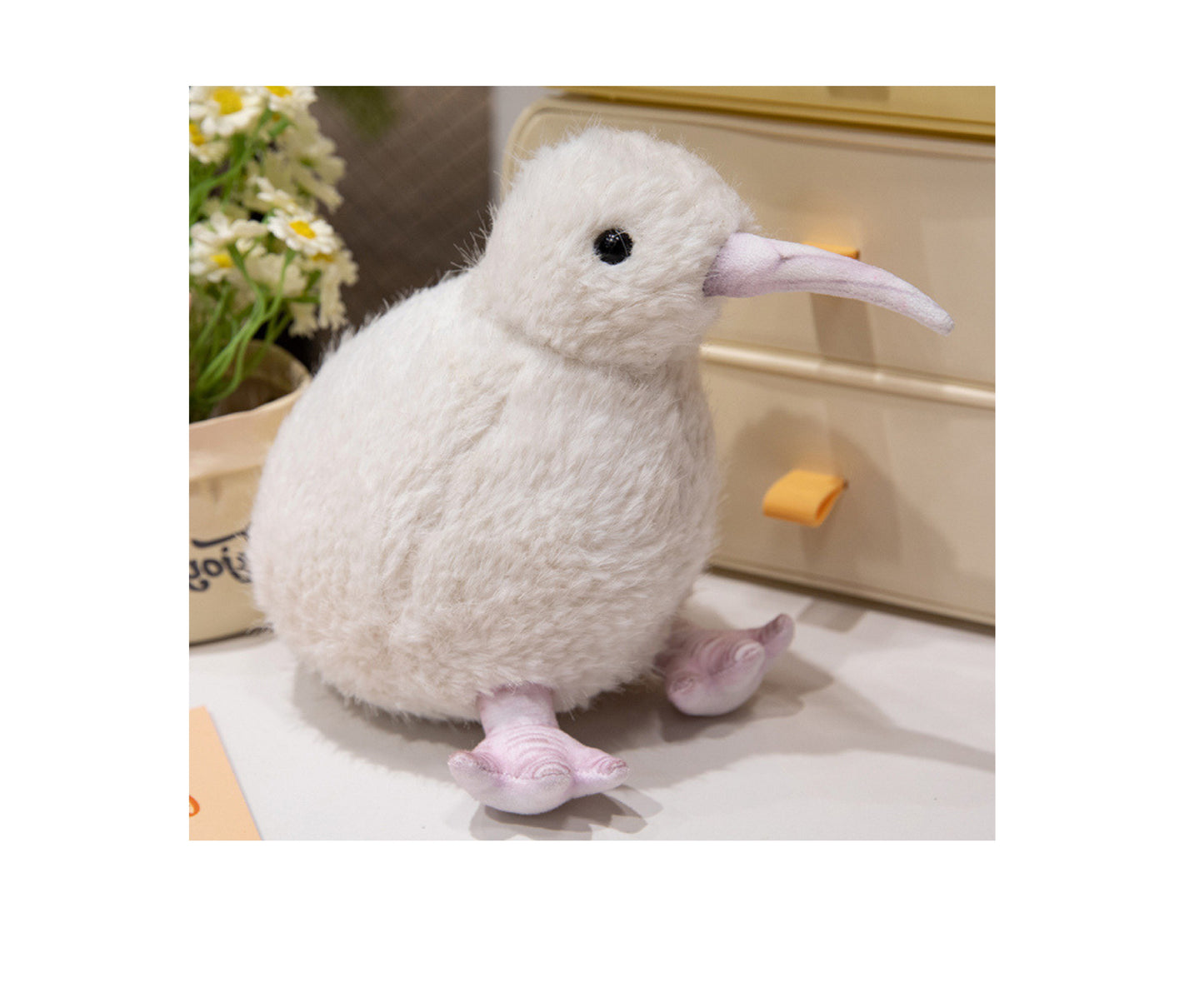 Jucarie de plus pasare kiwi, 17 cm, Lean 13838