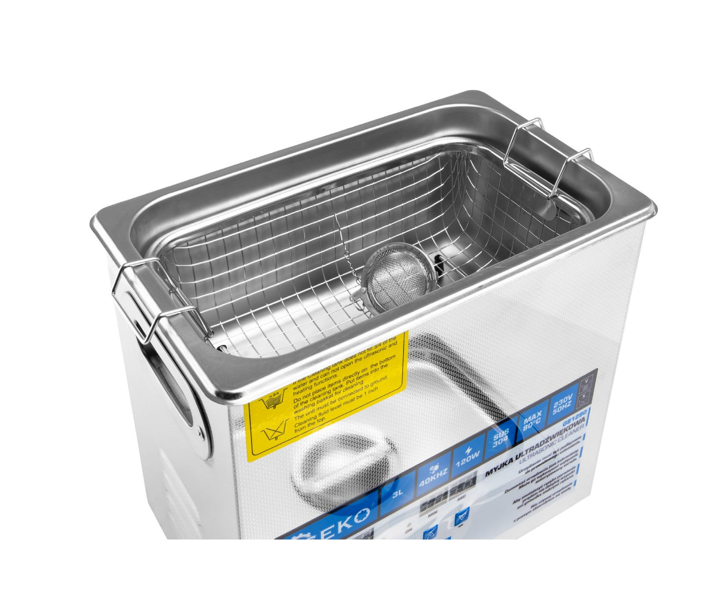 Aparat de curatare cu ultrasunete, 120 W, capacitate 3 l, Geko G81290