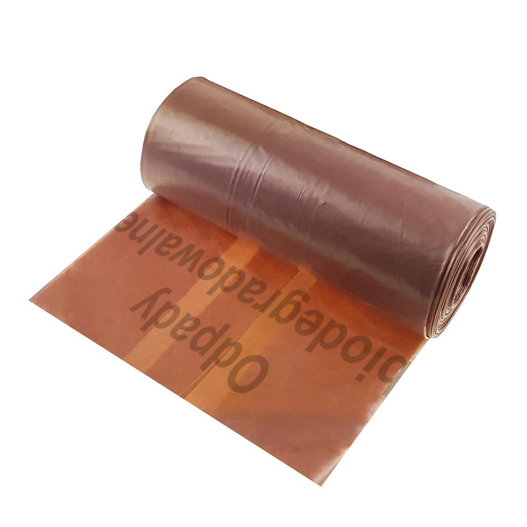 Set 10 saci de gunoi rezistenti pentru plastic si metal, 120 l, maro, Geko G71273