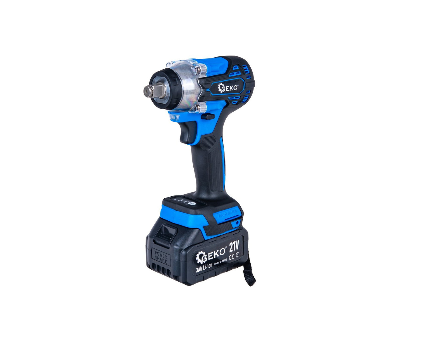 Cheie electrica de impact cu acumulator, 350 Nm, 2x3.0Ah 21V, Set XXL, Geko G80669