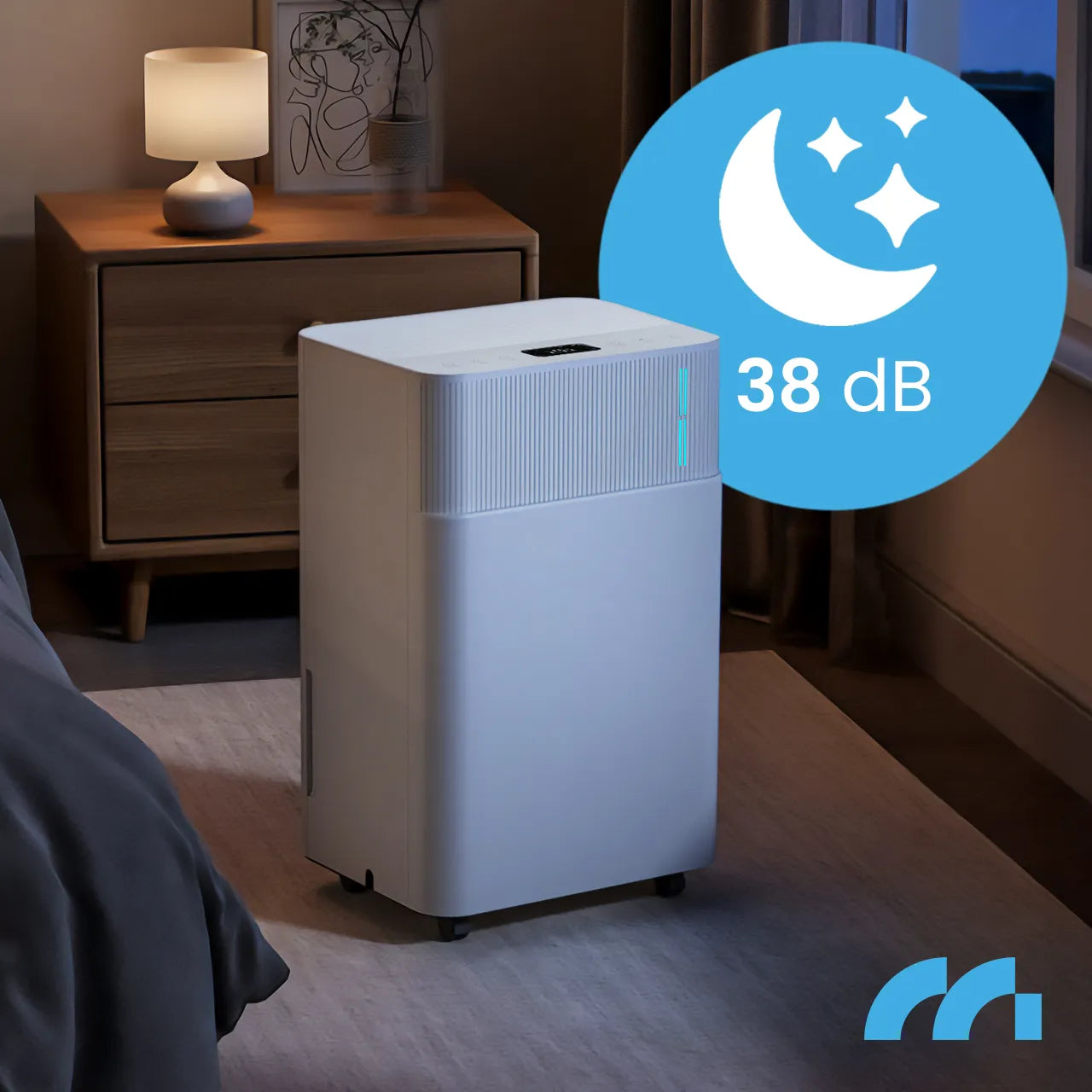 Dezumidificator cu temporizator si Wi-Fi DH-12300, capacitate rezervor 2 l, 200 W, MalTec 113398