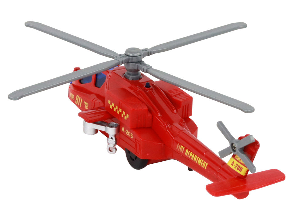 Elicopter cu efecte sonore si luminoase, 19 x 7 x 7 cm, Lean 16531