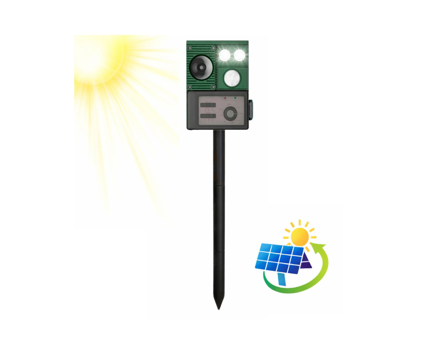 Repelent de gradina pentru animale cu senzor de miscare, diode LED, Lean 29271