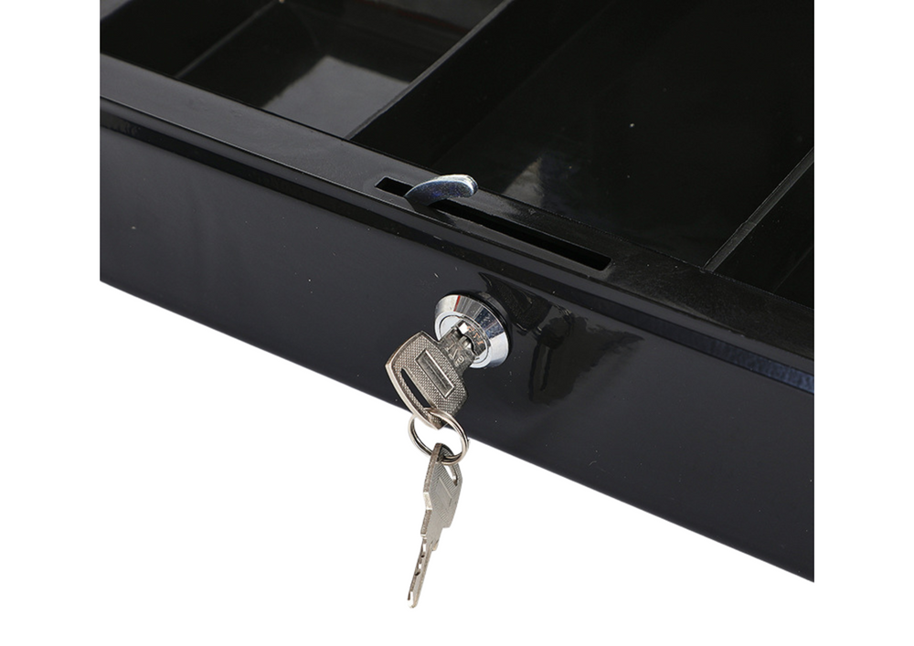 Cutie metalica de valori, 2 chei, negru, 300 mm x 240 mm x 90 mm, Lean 20700