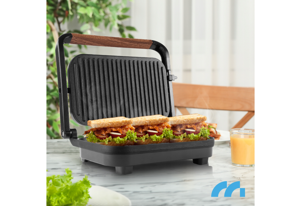 Sandwich maker electric tip grill SM1500W, placi ceramice antiderapante, MalTec 111867