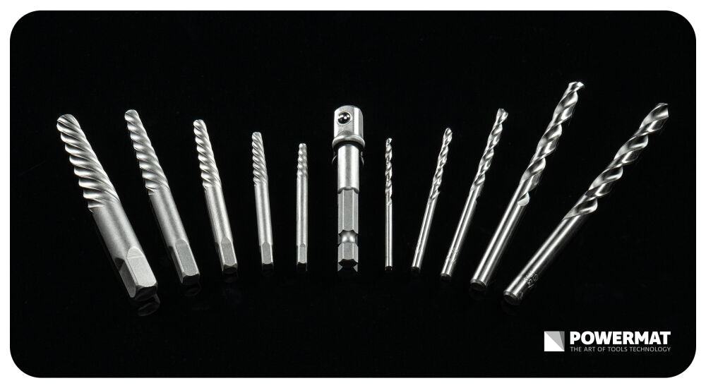 Kit extractoare pentru indepartarea suruburilor PM-ZPWN-26T, 26 bucati, Powermat PM1617