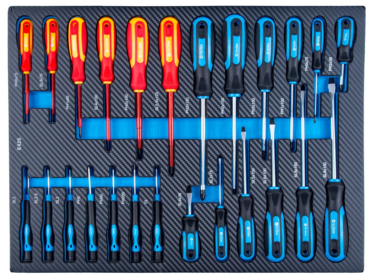 Dulap cu scule pentru atelier, 7 sertare, 407 bucati, Geko G10835