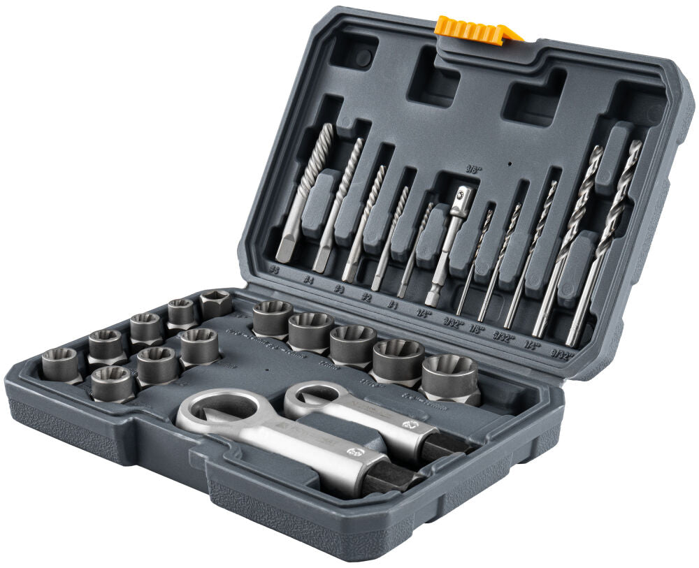Kit extractoare pentru indepartarea suruburilor PM-ZPWN-26T, 26 bucati, Powermat PM1617