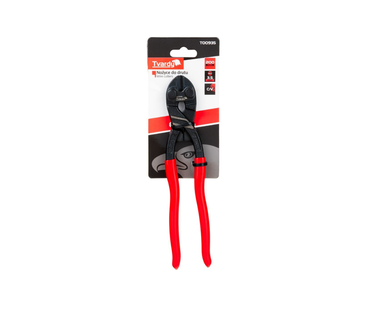 Cleste pentru taierea sarmei si cablurilor metalice, 200 mm, Tvardy T00935