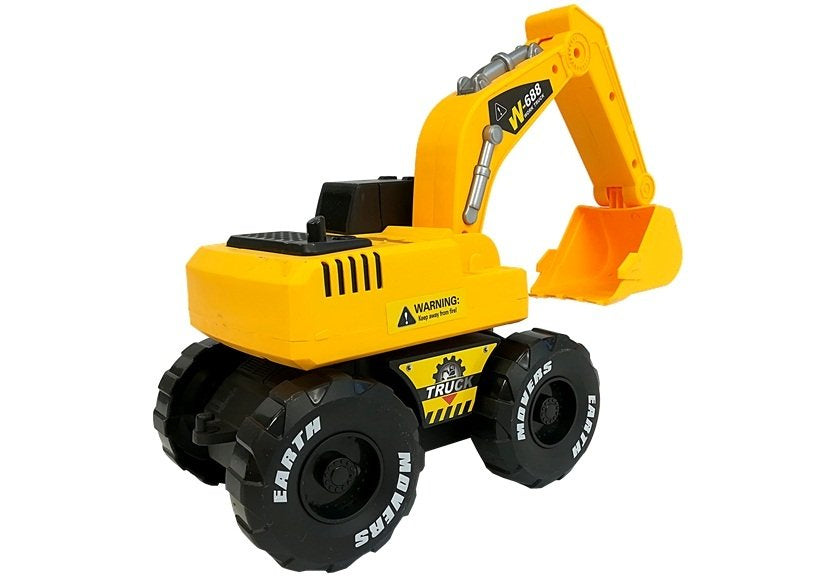 Excavator cu sunete si lumini 24 x 16 x 14 cm, galben / negru, Lean 5645