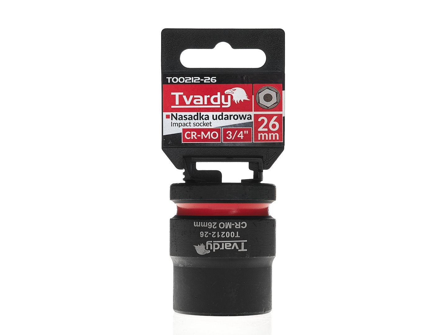 Cheie tubulara de impact in 6 puncte, 3 / 4", 26 mm, Tvardy T00212-26