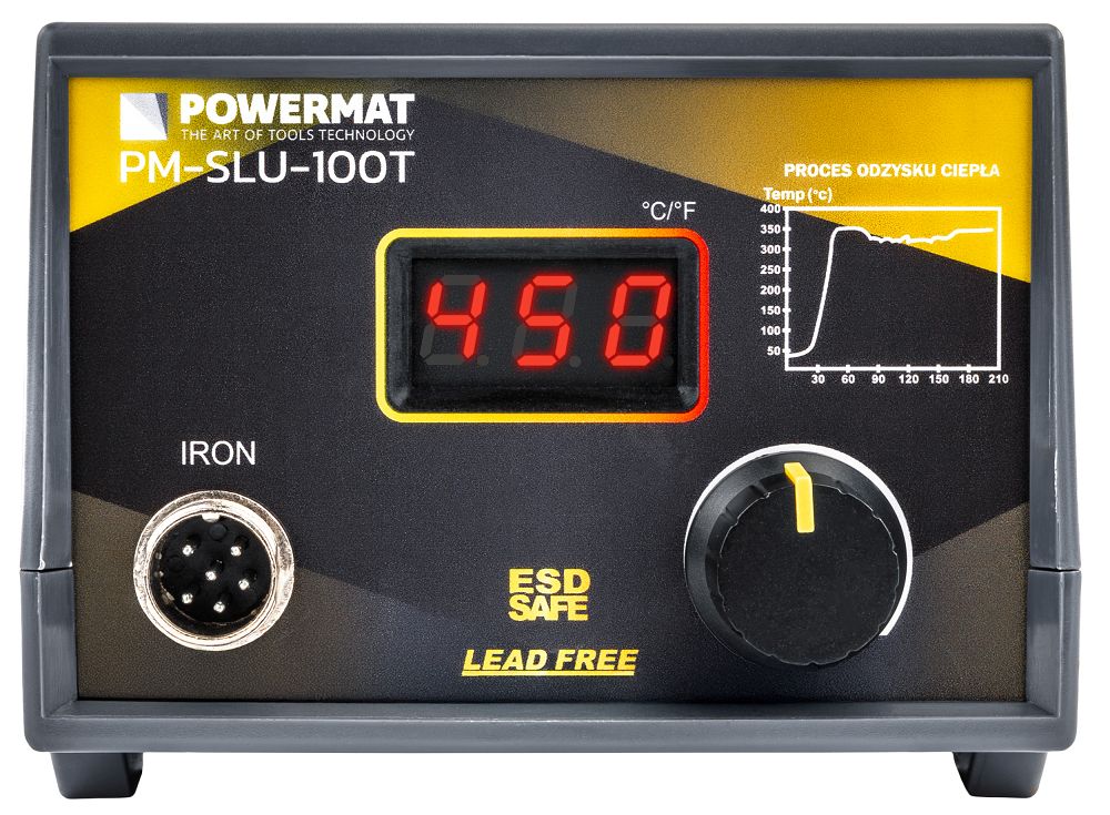 Statie de lipit cu temperatura reglabila PM-SLU-100T, 100 W, Powermat PM1393