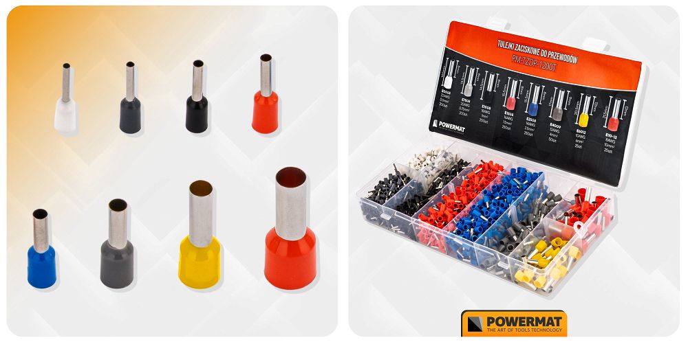 Set mansoane pentru sertizare PM-TZDP-1200T, 1200 bucati, Powermat PM1409