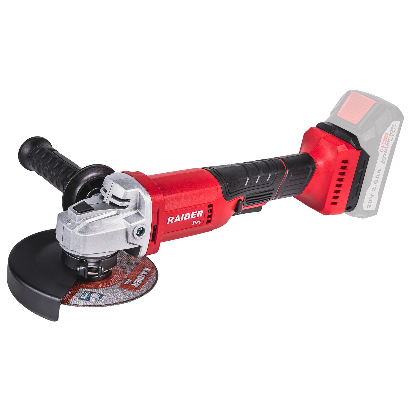 Polizor unghiular RDP-YAG20 Solo (fara acumulator si incarcator), 125 mm, Raider 030246