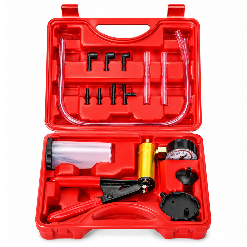 Pompa aer profesionala pentru diagnoza auto cu trusa adaptoare frane, senzori si sisteme pe vacuum / vid, Lean 29280