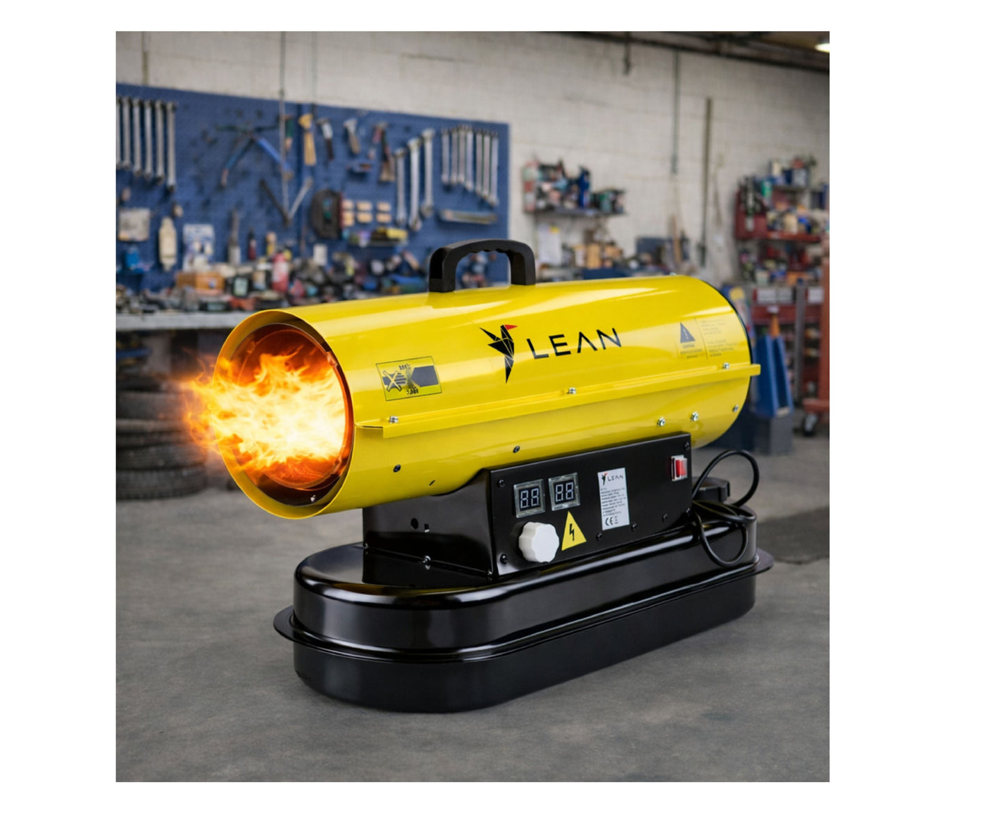 Incalzitor industrial cu afisaj LCD si termostat, 20 kW, Lean 27097