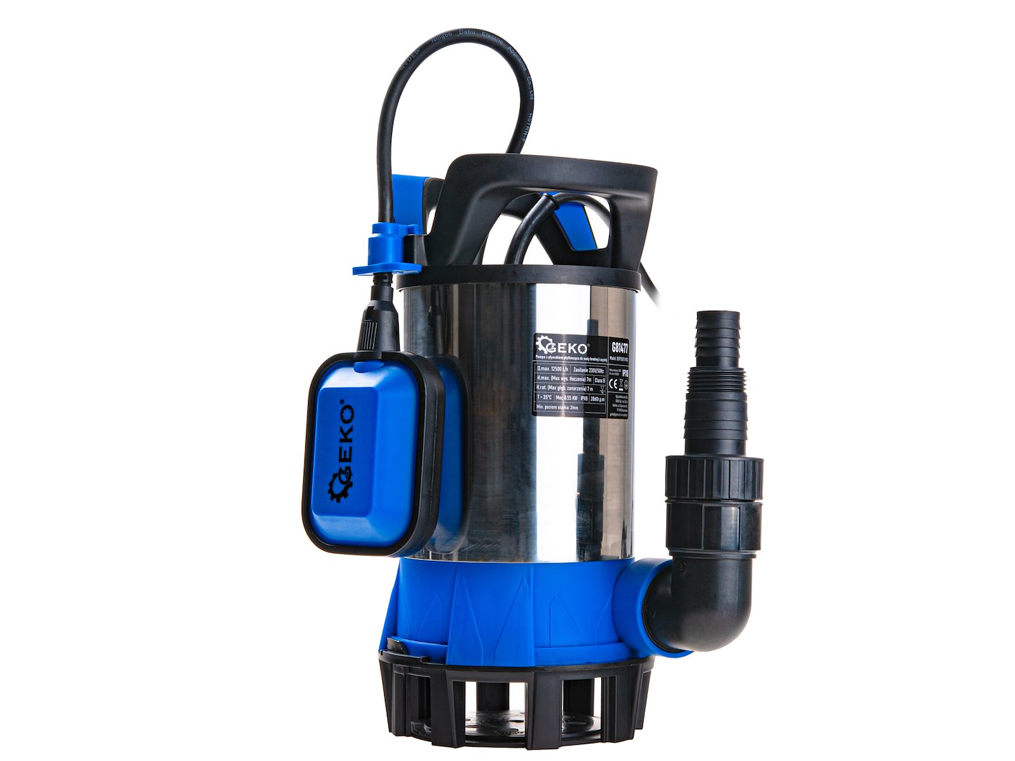 Pompa submersibila cu plutitor 3 in 1, 550 W, Geko G81477