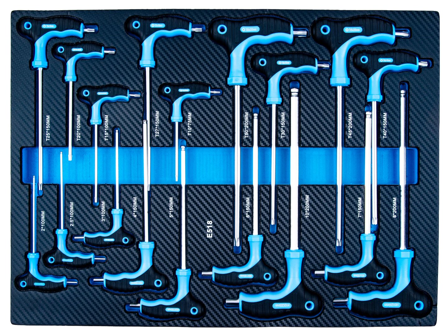 Dulap de scule pentru atelier, 12 sertare, 501 bucati, Geko G10834