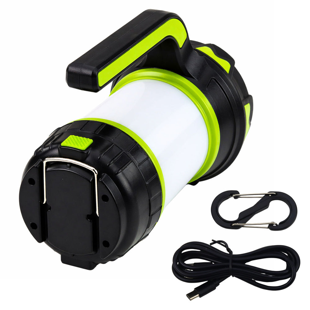 Lanterna multifunctionala reincarcabila 2 in 1, verde, Lean 30975